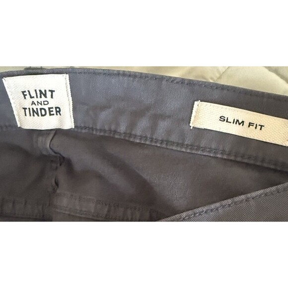Flint and Tinder 365 Gray Slim Fit 5 Pocket Pants Men’s Size 33 x 34 - Picture 6 of 9